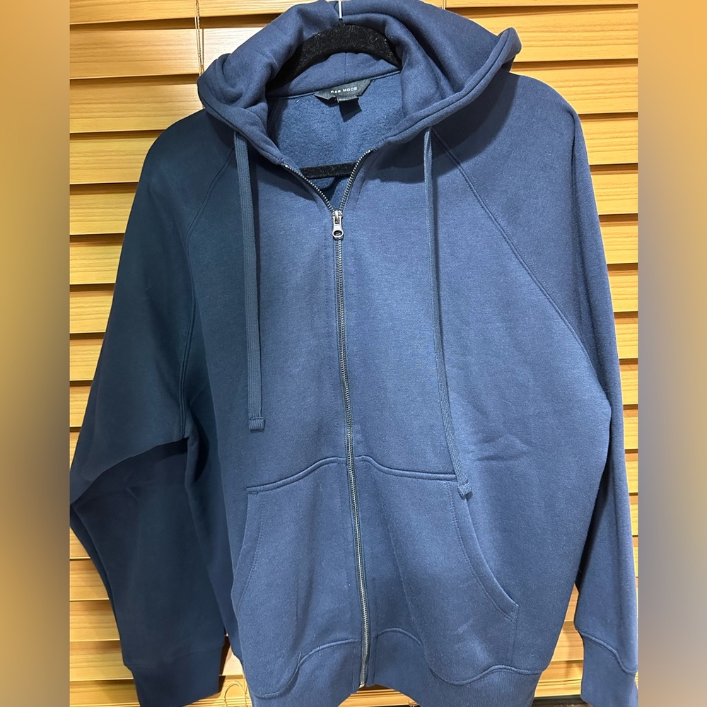Full Zip Hoodie in Navy